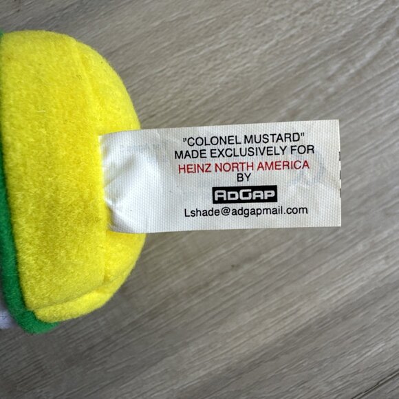 HEINZ‎ 57 POURABLE MUSTARD BEAN BAG GUY Advertising Cowboy Plush NWT - Picture 4 of 7